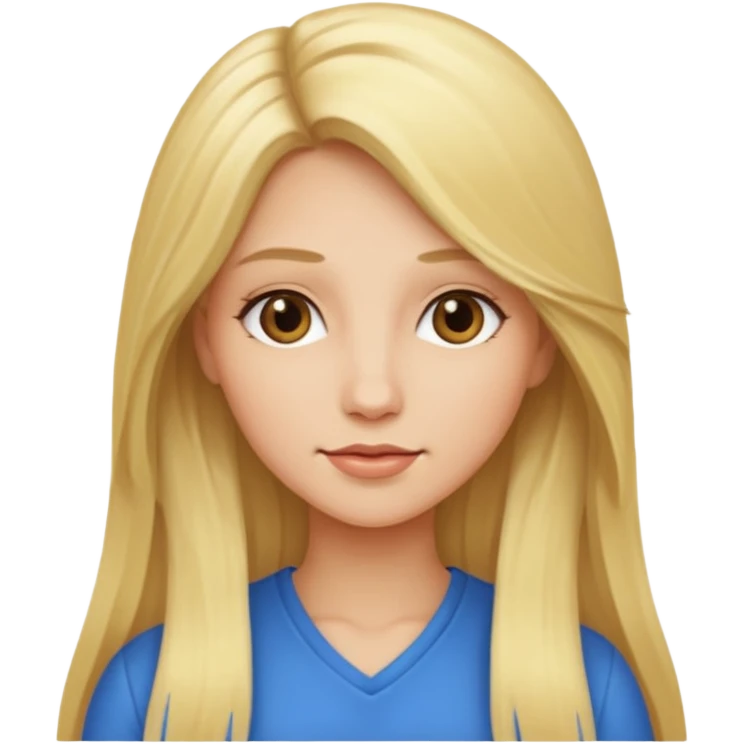 woman with long blonde hair emoji