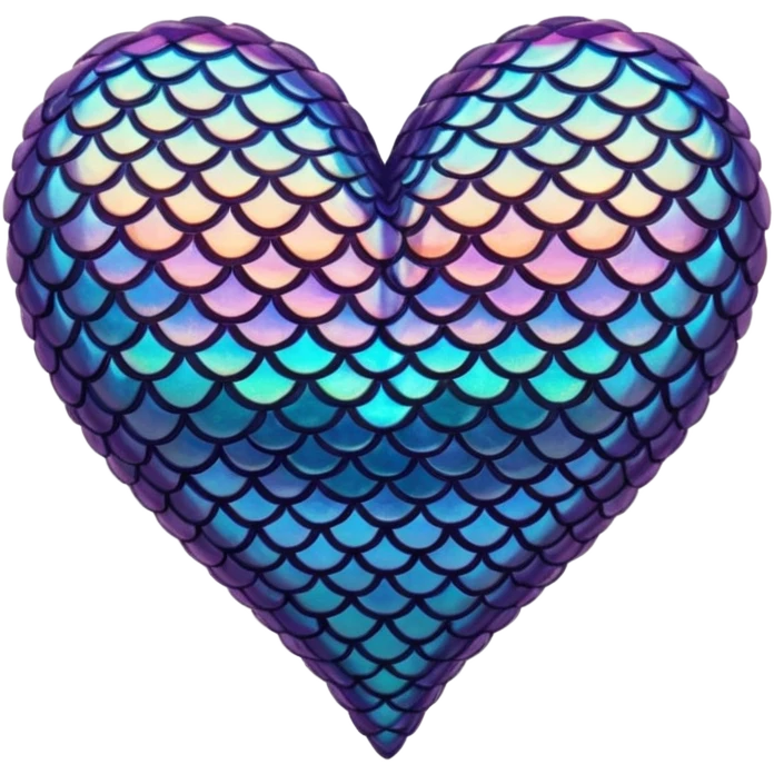 mermaid-themed heart emoji