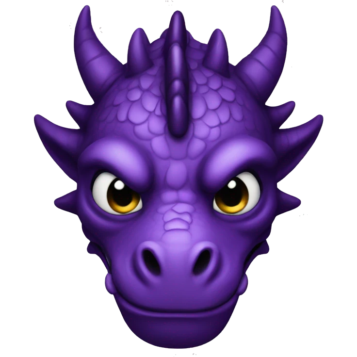 Dark Purple dragon emoji