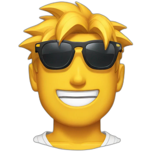 Goku sunglass emoji