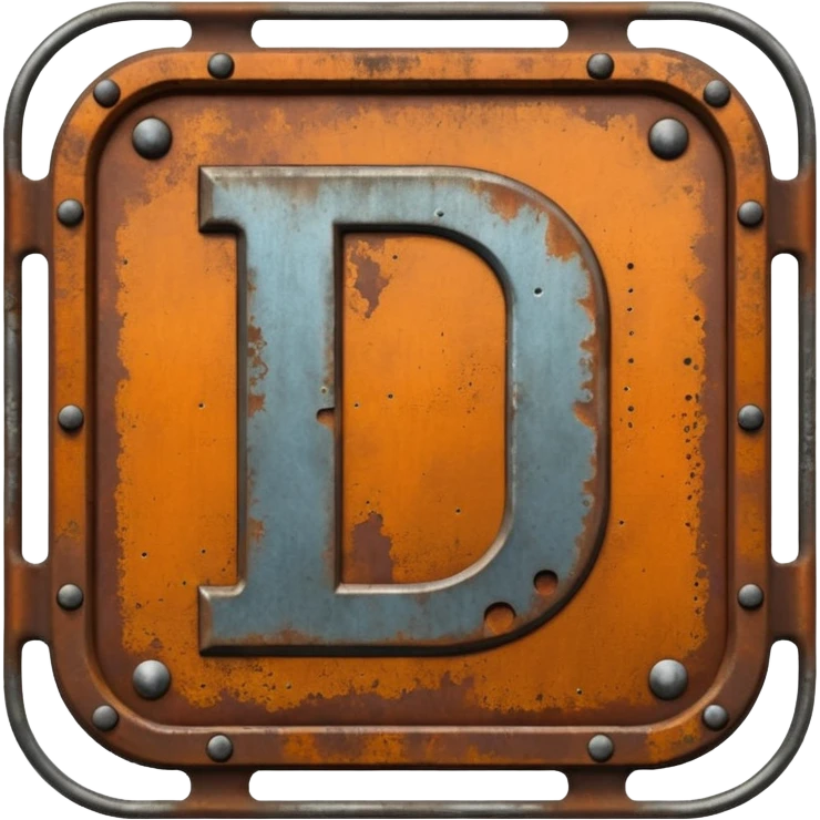 Create a Discord server icon that shows 'DUBS' based on the Rust video game. emoji