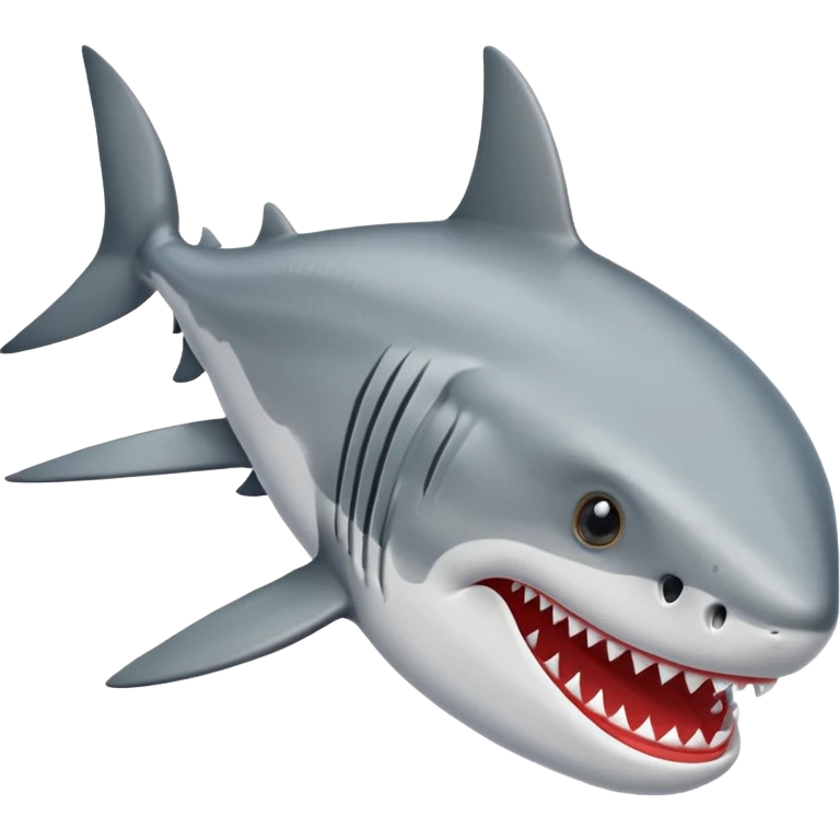 Un tiburón con zapatos de deporte  emoji