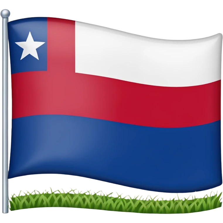 An emoji of the Texas state flag/ a mini American with one star and one white stripe and on red stripe emoji