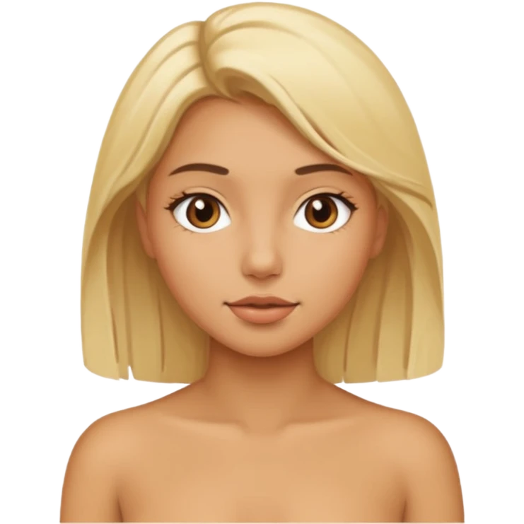 Blonde girl with big ass and tits without clothes  emoji