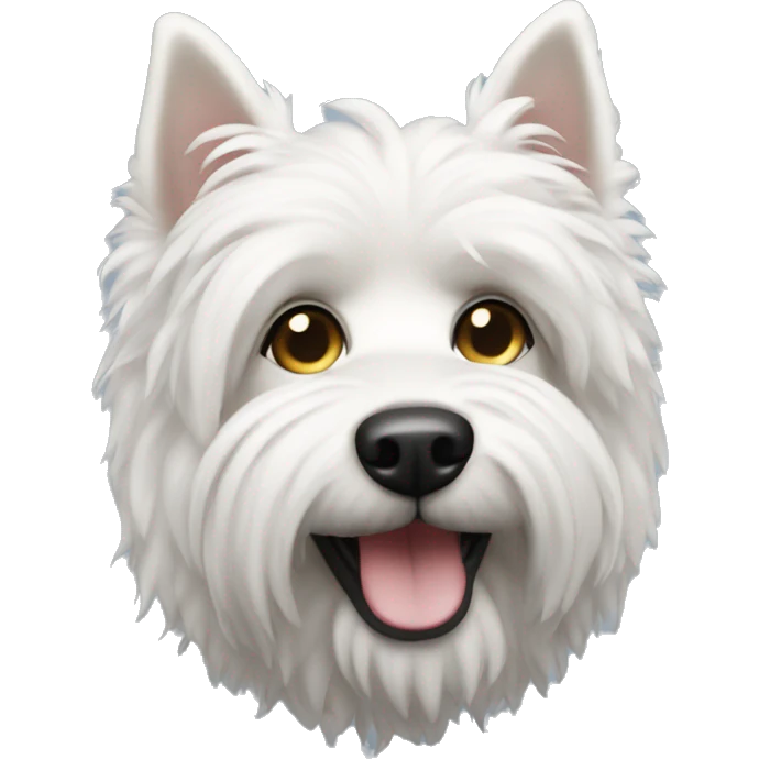 caniche toy (white dog) emoji