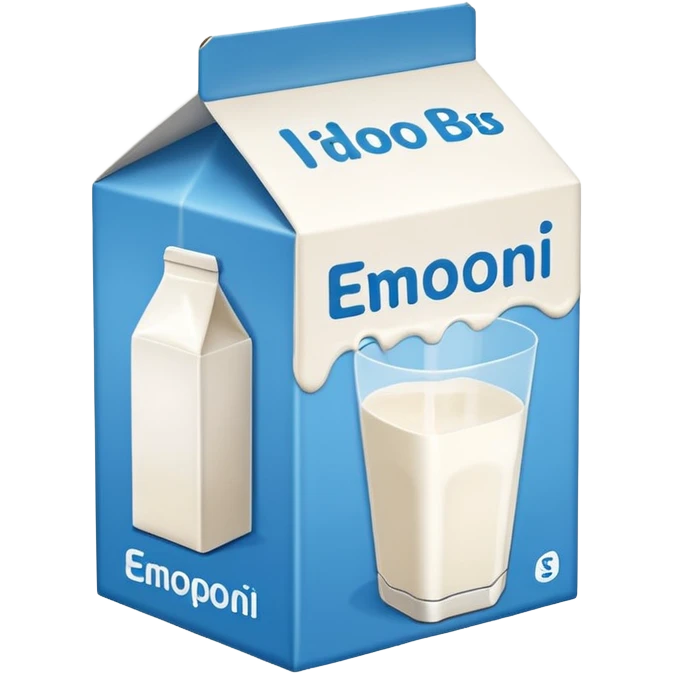 milk box with no face emoji