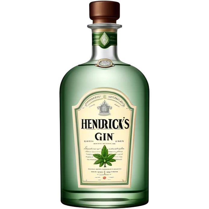 hendricks’s gin bottle emoji