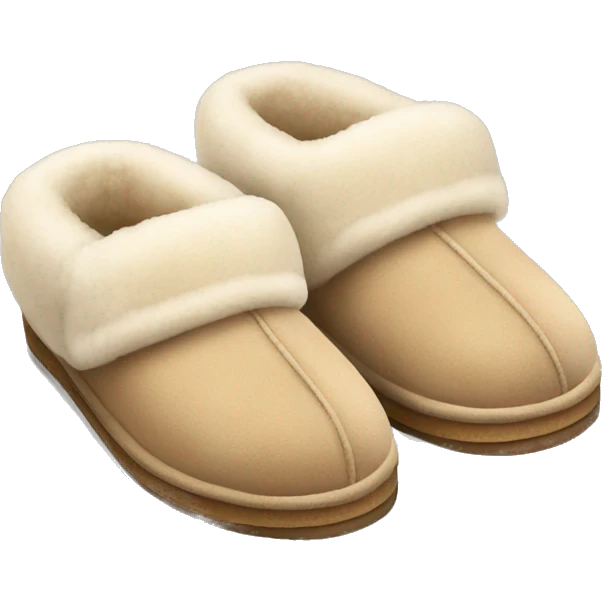 Beige Ugg Slippers emoji