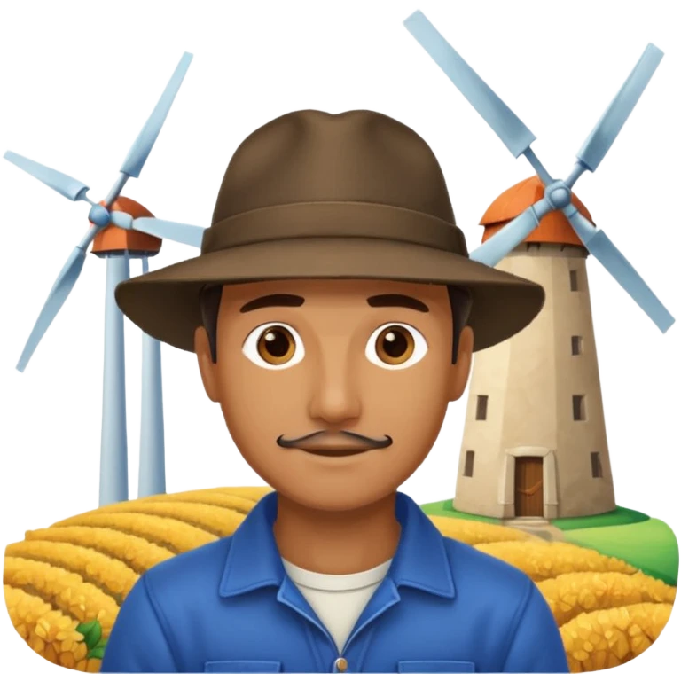 man with Windmills emoji