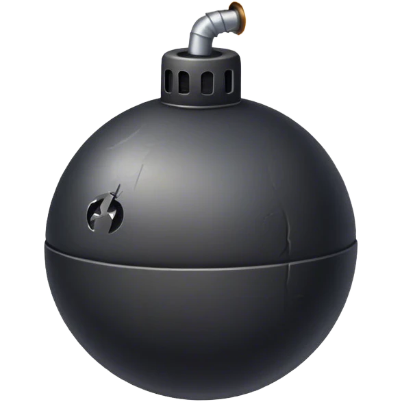 bomb with spark emoji