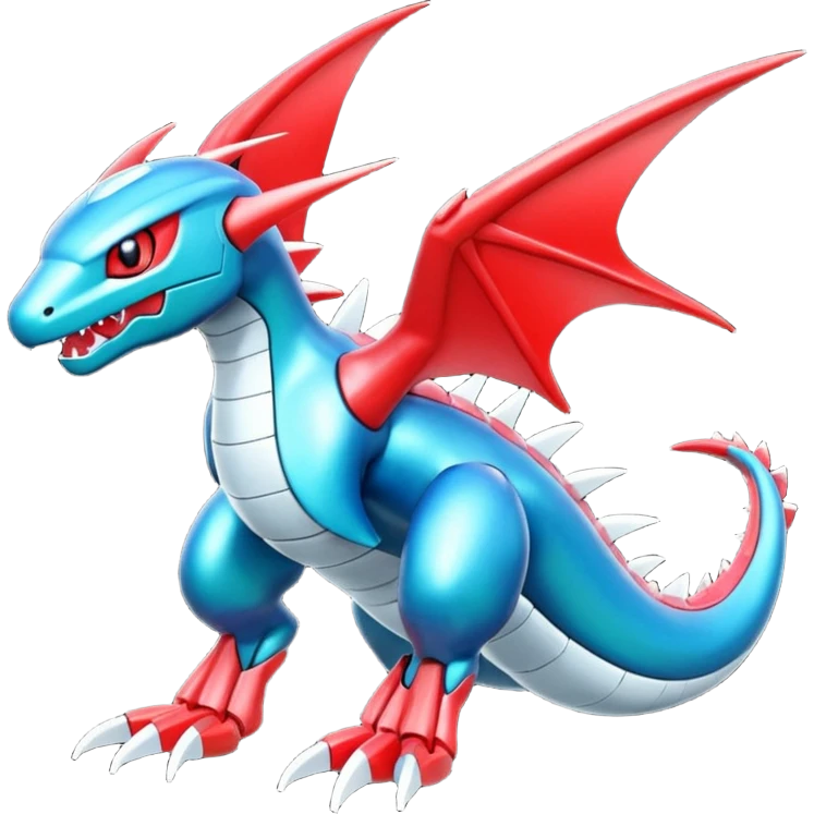  Cool Shiny Digimon-Fakemon-Salamence-Flygon-Mecha full body emoji