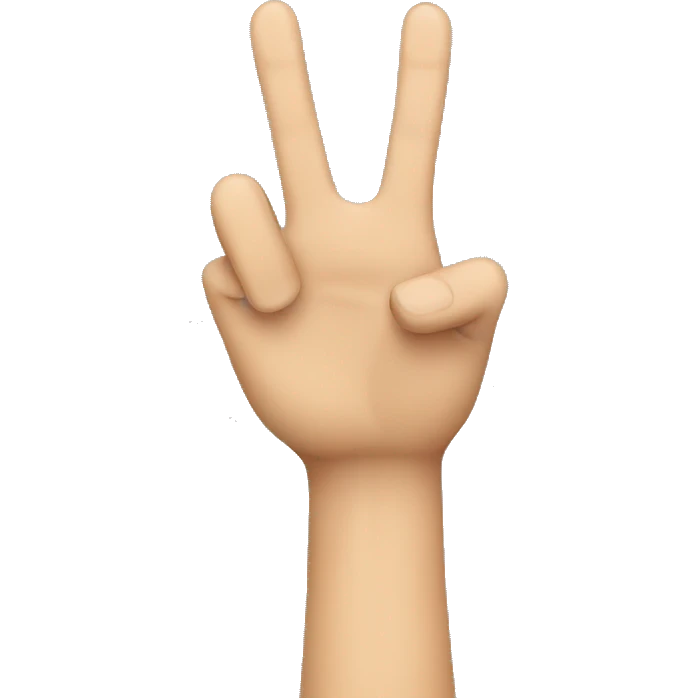 Arm up fingers outstretched emoji