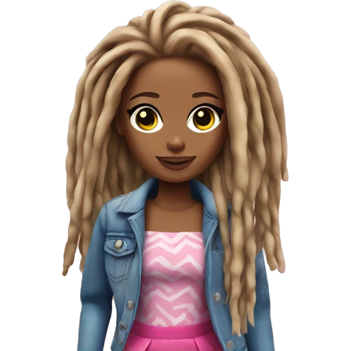 Barbie with dreads emoji