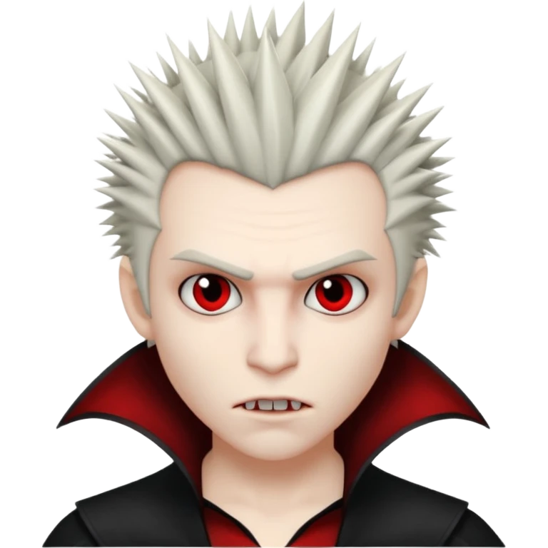 vampire emoji with spiky emo hair emoji
