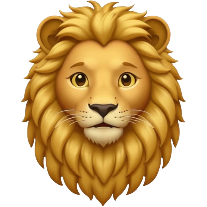 iOS lion with a human neck emoji emoji