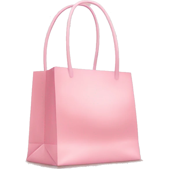 Light pink shopping bag emoji