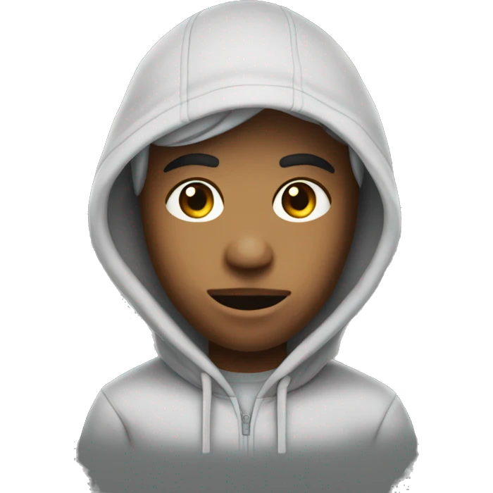 Skaky in hoodie nike emoji