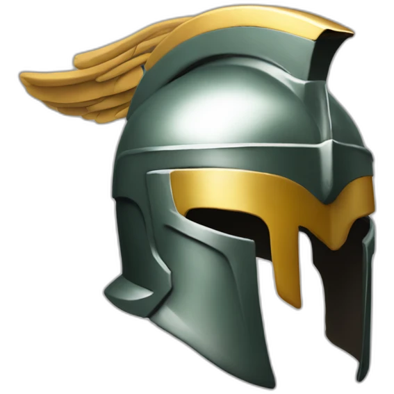 Spartan with a helmet on like the movie 300 emoji