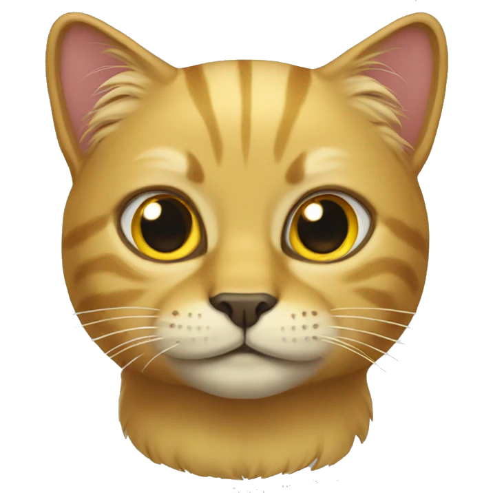 Golden cat emoji