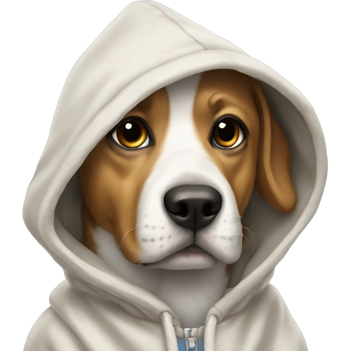Dog with a hoodie  emoji