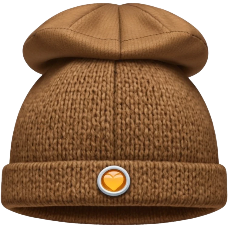 brown cap hat emoji
