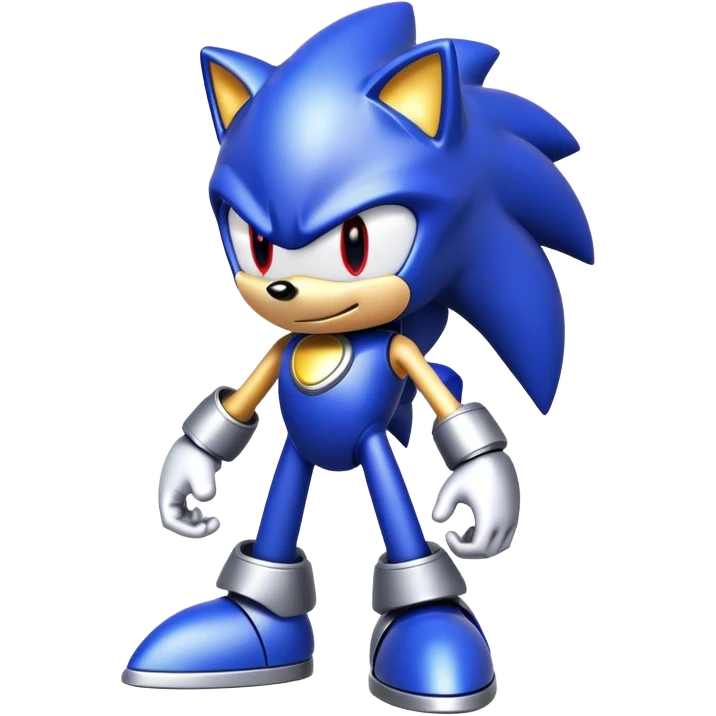 Metal Sonic the hedgehog emoji