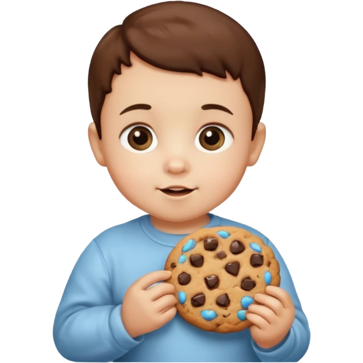 Babie Holding Cookie emoji