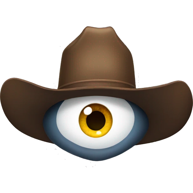Eye with cowboy hat emoji