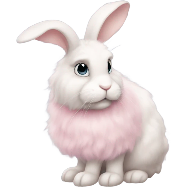 Cute pink rabbit emoji