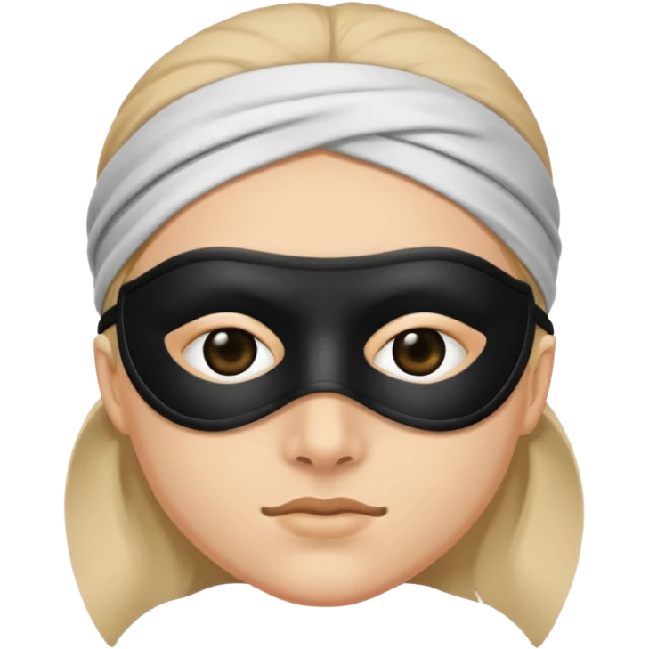 bandit with black eye mask emoji