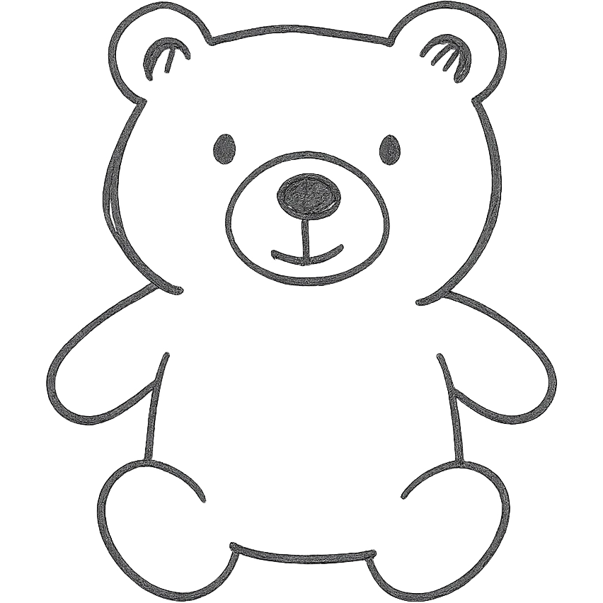 A cute blue bear emoji