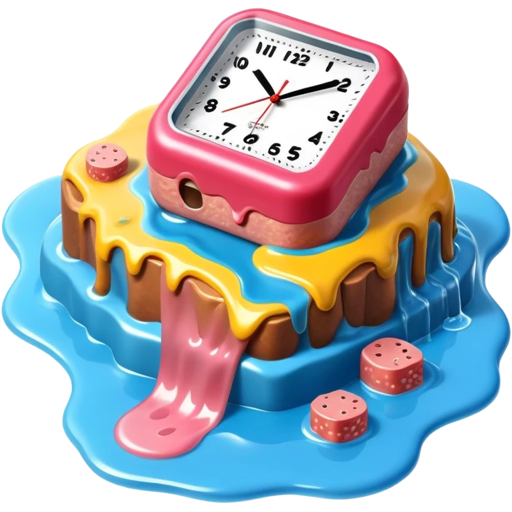 spam land surreal dali style melting watch landscape emoji