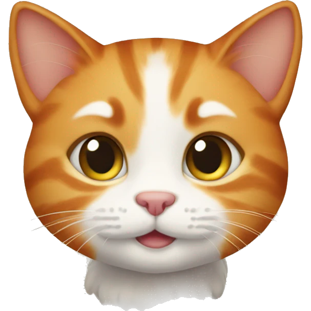 Cute ginger cat emoji