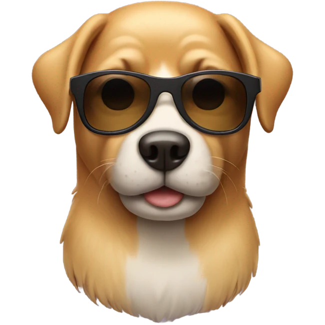 Dog with sunglasses emoji