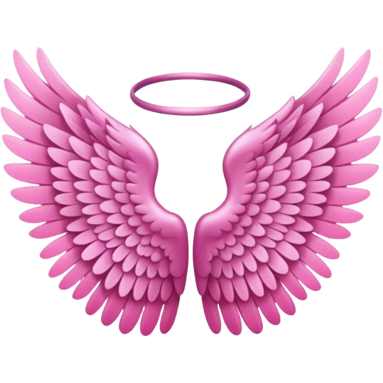 pink angel wings emoji