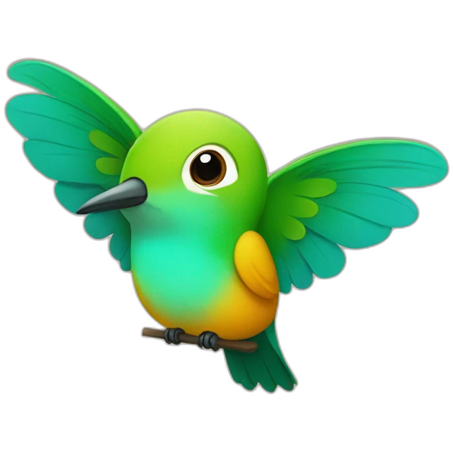 Quiero un emoji de colibrí durmiendo  emoji