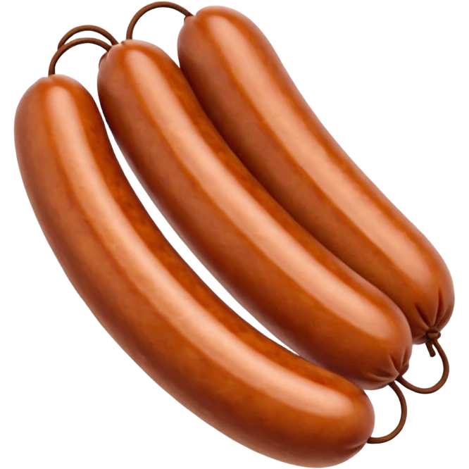 A sausage with hands wrapped around it emoji