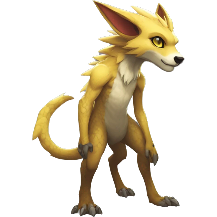 Anthro kawaii cool edgy Vernid-WickerBeast-Protogen-Primagen-Fakémon Full Body emoji
