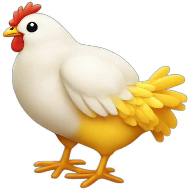 Pollito para restaurant de comida emoji