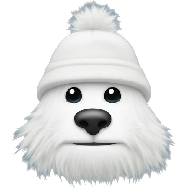 White furry hat emoji