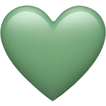 sage green heart emoji
