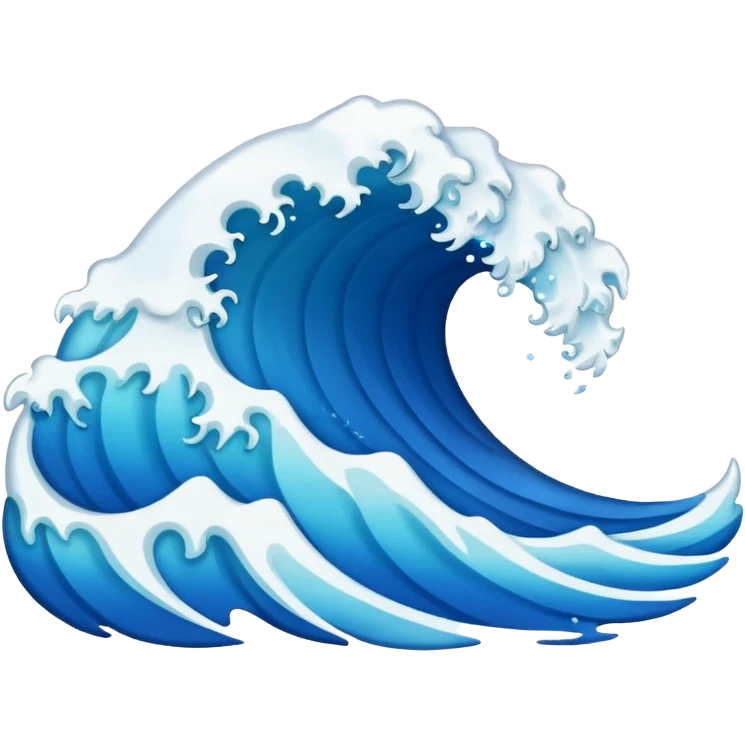 summer-themed emoji of a beach wave emoji