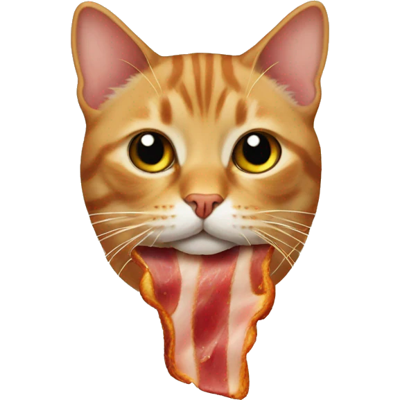 cat with bacon emoji