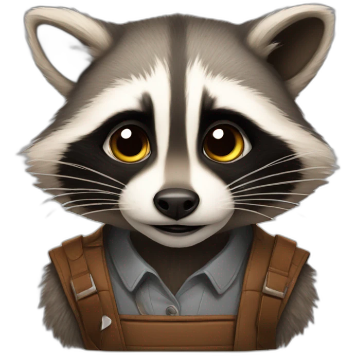 racoon en tesla emoji