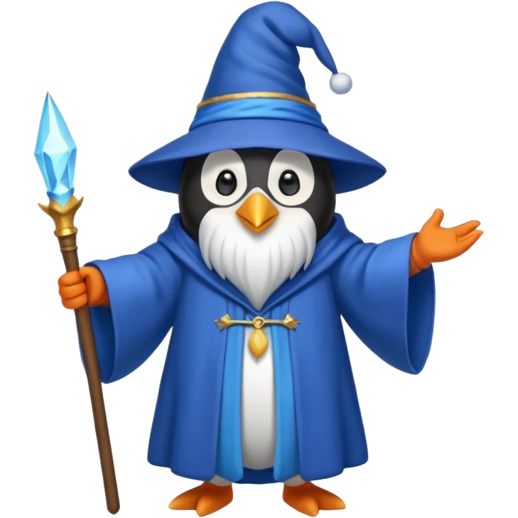 Penguin Wizard emoji