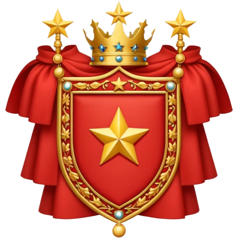 red 5 stars coat of arms emoji
