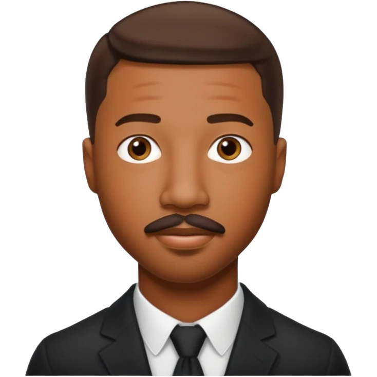 michael b jordan with stache emoji