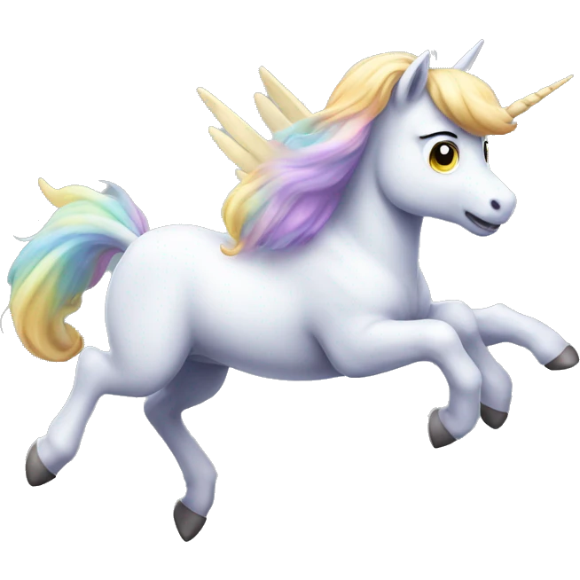 Unicornio voando  emoji