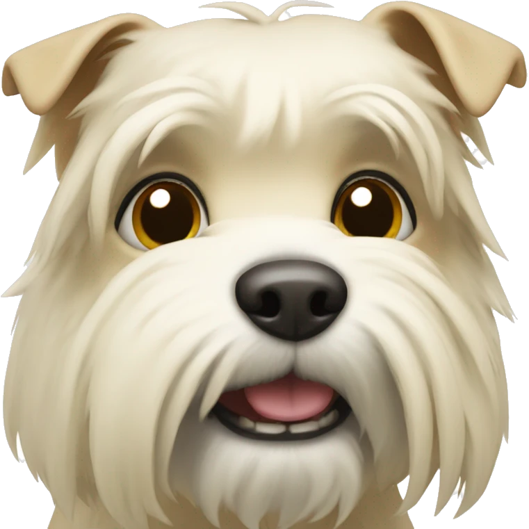 Cream wiery terrier emoji