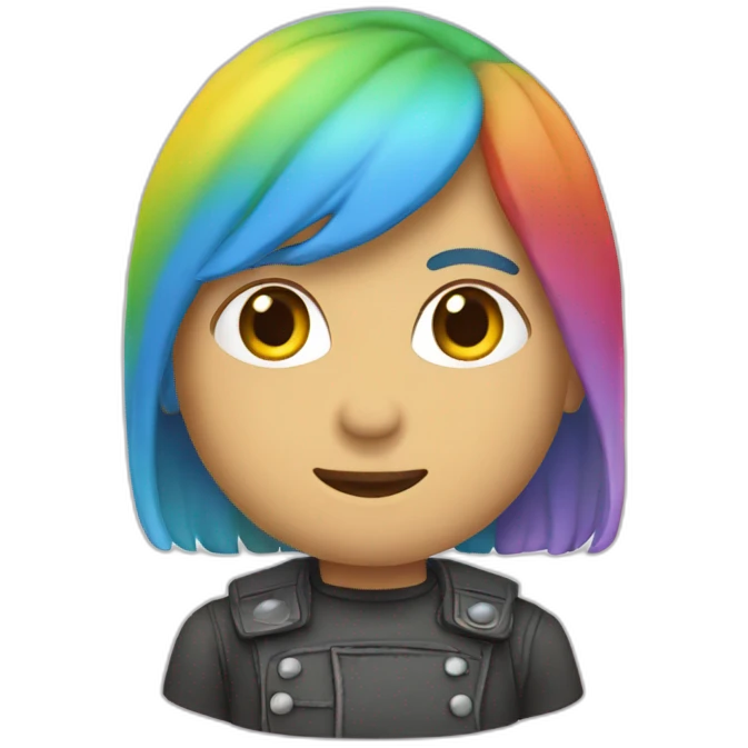 Un cinéma arc en ciel emoji